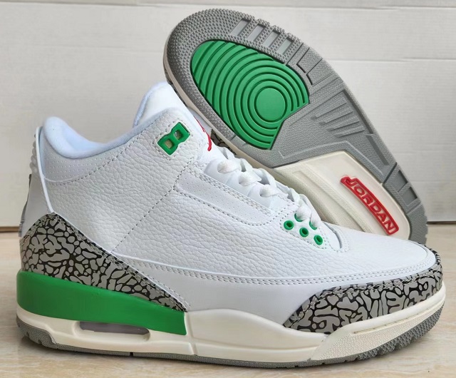 Air Jordan 3 Cement Lucky Green